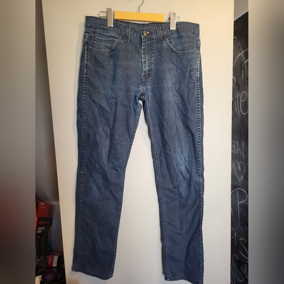 Levi 511 Men's Slim Fit Dark Blue Jeans, Size 34 X 31 - Picture 2 of 5